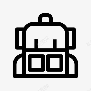 背包旅行背包包行李图标图标