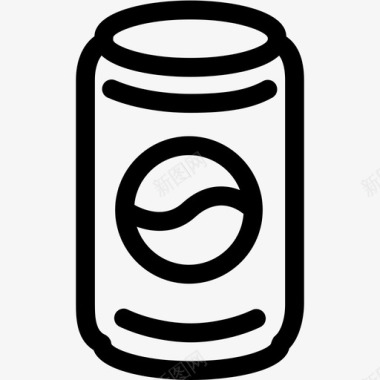 食品罐罐装啤酒可乐图标图标