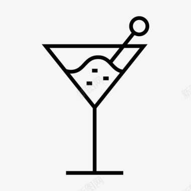 酒水鸡尾酒杯酒精饮料图标图标