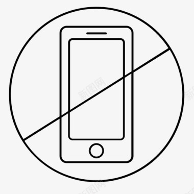 禁止使用手机手机图标图标