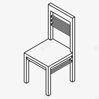 铁质椅子椅子家具座位图标图标