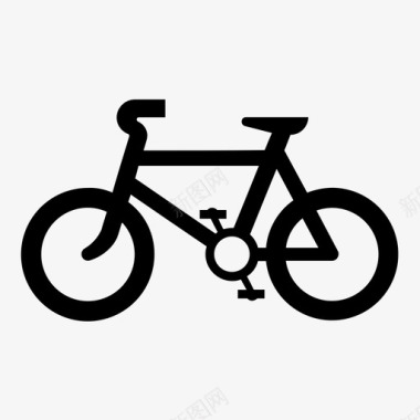 大小轮子自行车自行车公路轮子图标图标