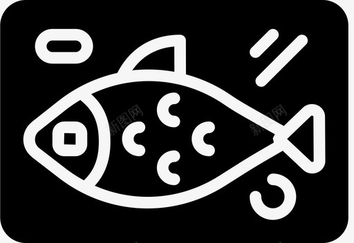 鱼烹饪喝图标图标
