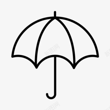 雨伞配件下雨图标图标