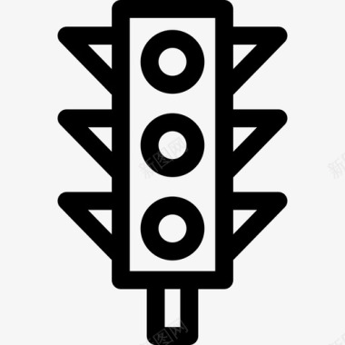 红绿灯路口红绿灯交通poi公共场所概述图标图标