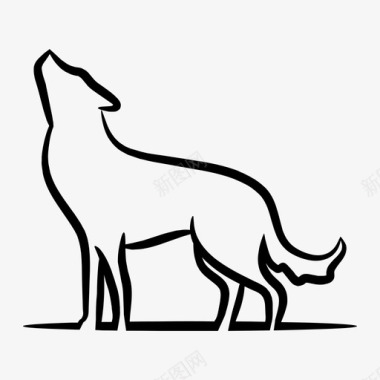 狼动物狐狸图标图标