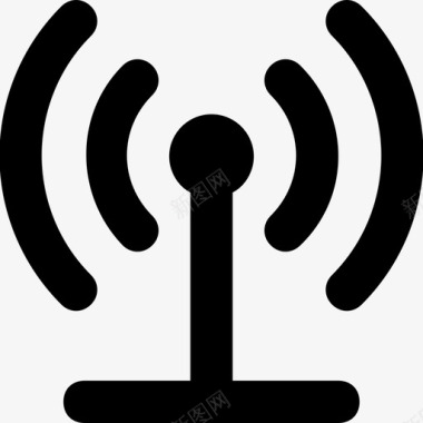 通信wifi塔天线通信图标图标