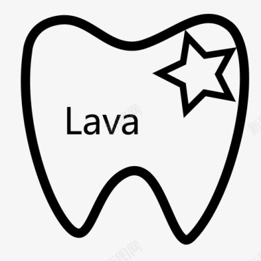 全牛皮lava  全瓷牙icon图标