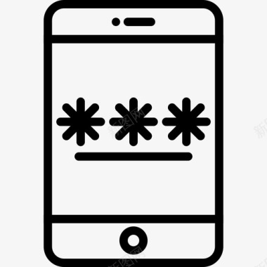 保护眼睛的密码保护应用程序安全移动安全图标图标