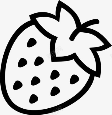 草莓平底锅草莓食品水果图标图标