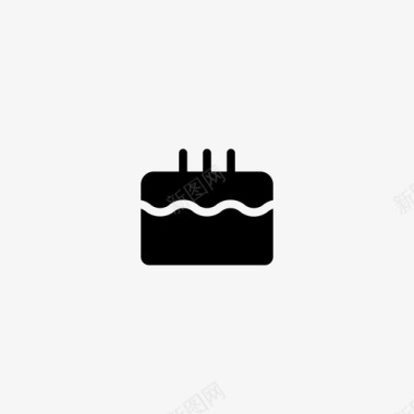 节日庆祝生日周年纪念蛋糕图标图标