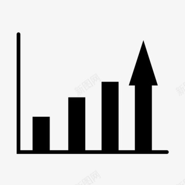 科技信息统计图增长图条形图图表图标图标