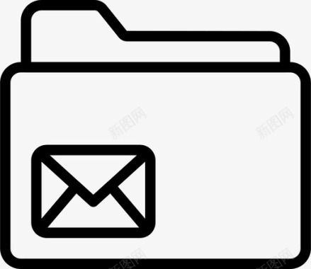 邮件夹信封信件图标图标
