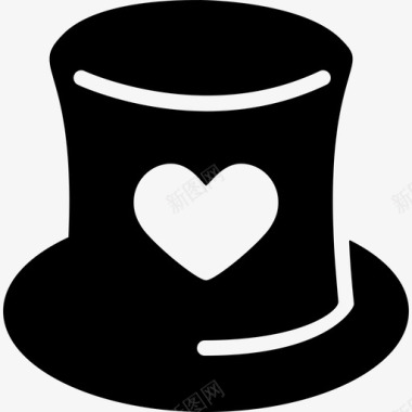 带着一颗心的帽子做我的情人图标图标