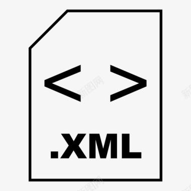 xml可扩展文件图标图标