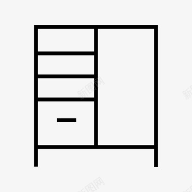 衣柜橱柜家具图标图标
