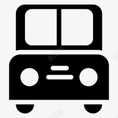 公共汽车汽车运输图标图标