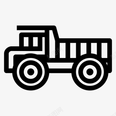自卸车汽车建筑卡车图标图标