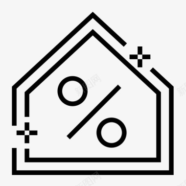 房屋贷款房屋贷款利息房地产图标图标