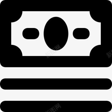 美元小图标票据钞票货币图标图标