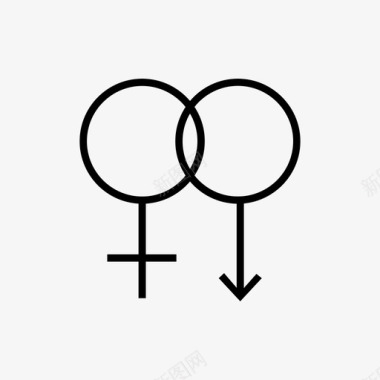 男女符号夫妻性别符号图标图标