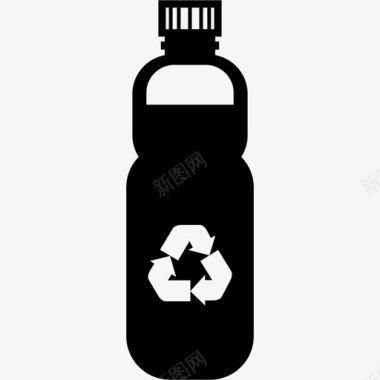 塑料瓶可乐回收图标图标