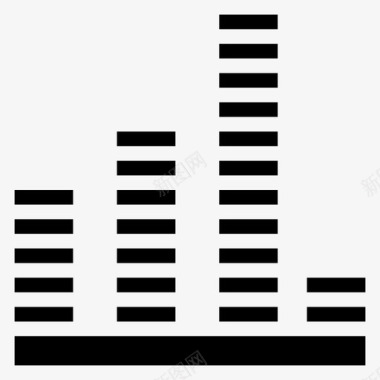 设计数字均衡器音频数字图标图标