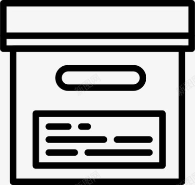 文件盒文件文件夹图标图标