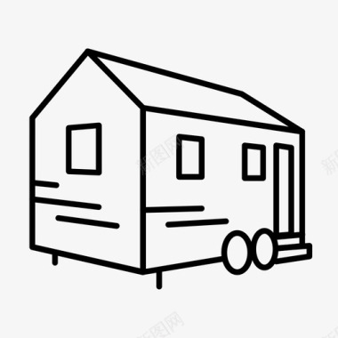 小房子免抠小房子大篷车房子图标图标