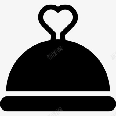 浪漫晚餐美食圣瓦伦丁图标图标