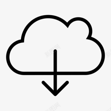 云传输云服务存储图标图标