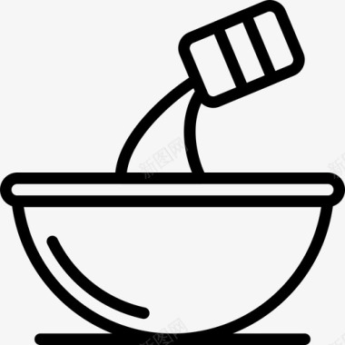 面粉烹饪饮料图标图标
