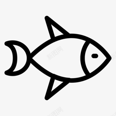 鱼肉海鲜图标图标