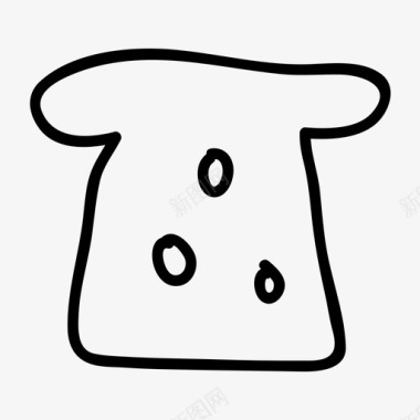 面包面包片早餐图标图标