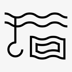 垄断蓝海战略钩钱图标高清图片