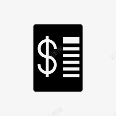 收款收据金钱报告收据图标图标