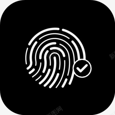 指纹验证密码安全图标图标