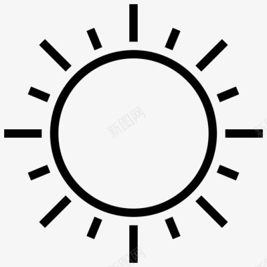 阳光季节温度图标图标