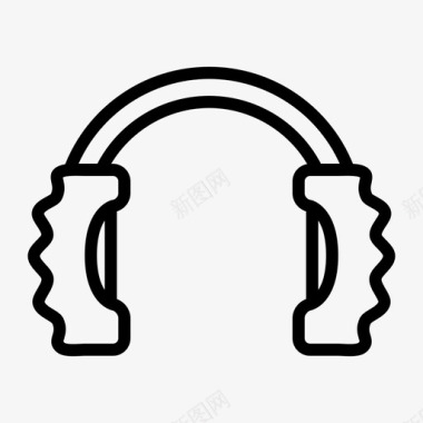 耳罩耳机耳朵图标图标