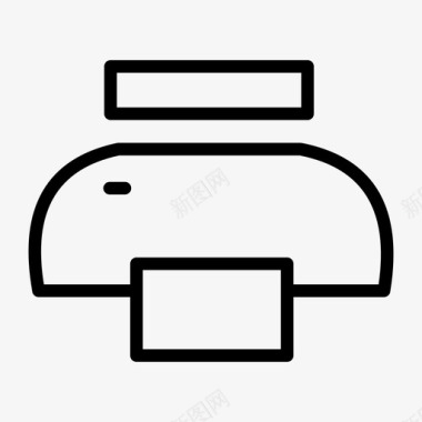 喷墨背打印机喷墨打印机纸张打印机图标图标