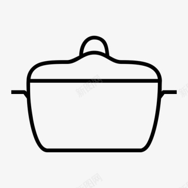 锅瓦罐厨房图标图标