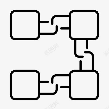 区块链ppt区块链比特币加密货币图标图标