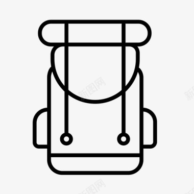 背包客旅馆旅游图标图标