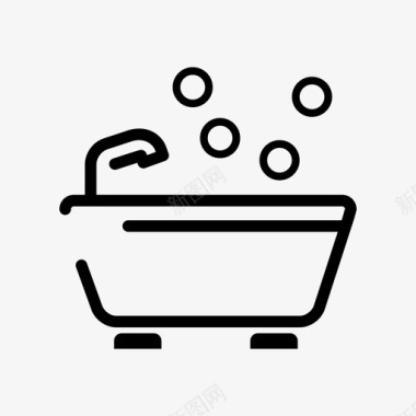 模式＿浴缸图标