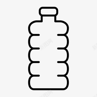 水瓶饮用水油图标图标