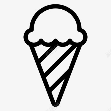 蛋卷冰淇淋蛋卷甜点图标图标