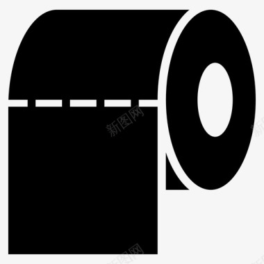 卫生纸浴室卫生间图标图标