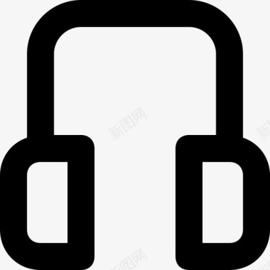 耳机小工具电子产品平滑线条图标图标