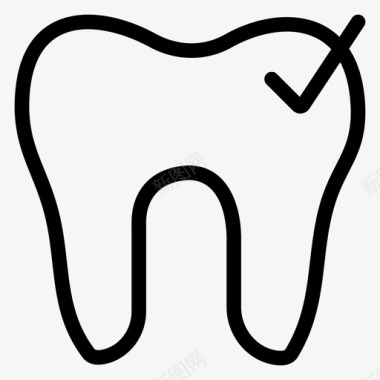 青色医疗图标牙齿蛀牙检查图标图标