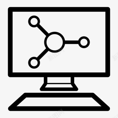 人工智能识别计算化学方法程序图标图标